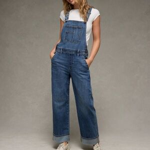 American Eagle Outfitters Blue Denim Overalls